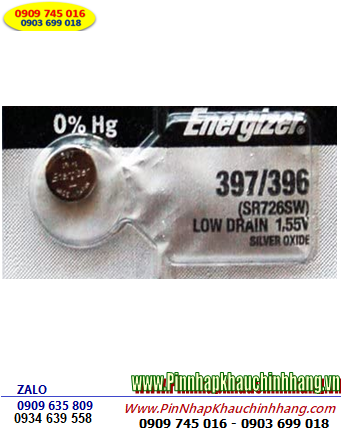 Pin SR726SW _Pin 397; Pin đồng hồ Energizer SR726SW 397 Silver Oxide 1.55v